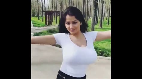 Thin busty girl bouncing and flopping her huge yummy tits